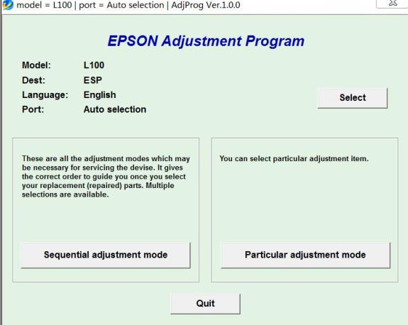 ������Epson L100 ���㹤��