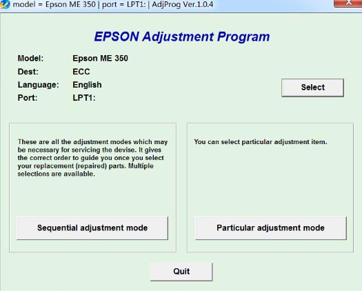 Epson ME 350 ��ӡ�����㹤��