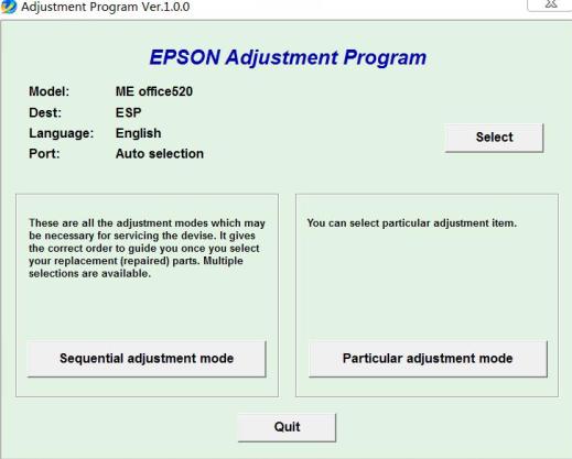 ������Epson ME OFFICE 520 ���㹤��