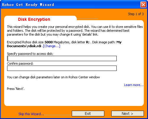 Rohos Disk Encryption���ļ�������Ϊ����