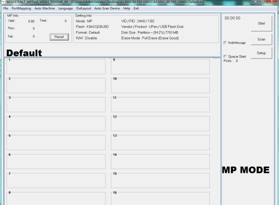 ����AS3257ENLT������������ASolid USB MPTool V0002_T00045_00