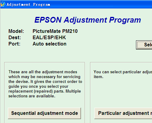 EPSON PM210��ӡ�����㹤��