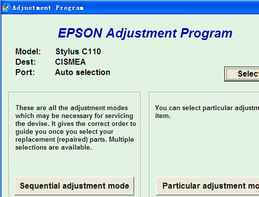 EPSON C110��ӡ�����㹤��