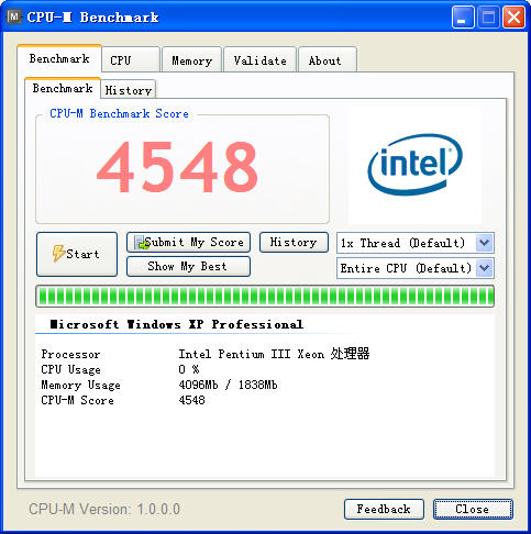 CPU-M Benchmark