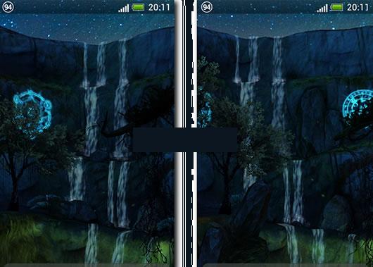 安卓3D夜间瀑布