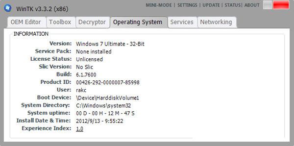WinTK�鿴ϵͳ��Ϣ�ܳ׹���
