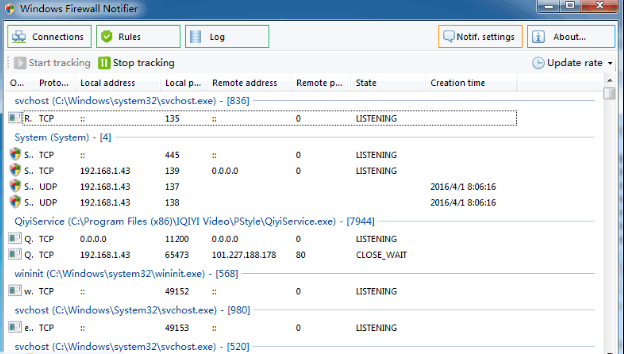 Windows Firewall Notifier