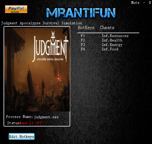 审判末世生存修改器