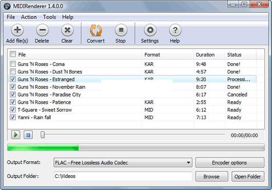 MIDI��ʽת������Abyssmedia Midi Renderer