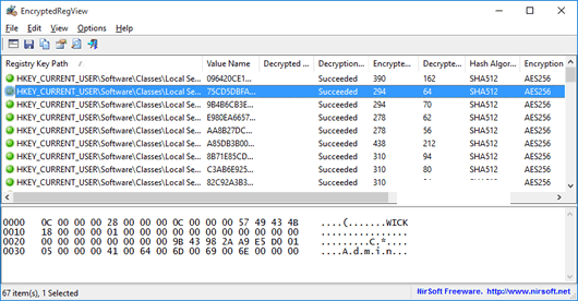 扫描注册表加密数据软件
