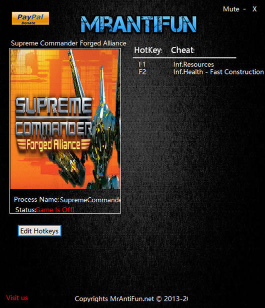 最高指挥官之冒牌盟友修改器