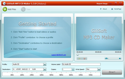 GiliSoft MP3 CD Maker