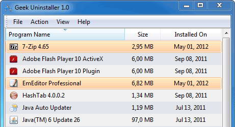 ��������ж��(GeekUninstaller)