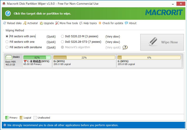 Macrorit Disk Partition Wiper
