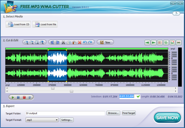 Free MP3 WMA Cutter