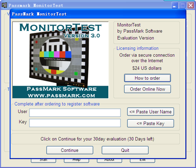 PassMark MonitorTest